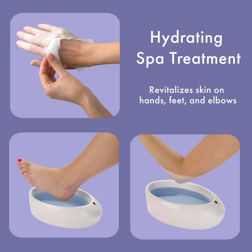 True Glow by Conair Paraffin Wax Machine for Hand and Feet - Paraffin Bath for Hands - Includes 1lb. Moisturizing Paraffin Wax - Pink
