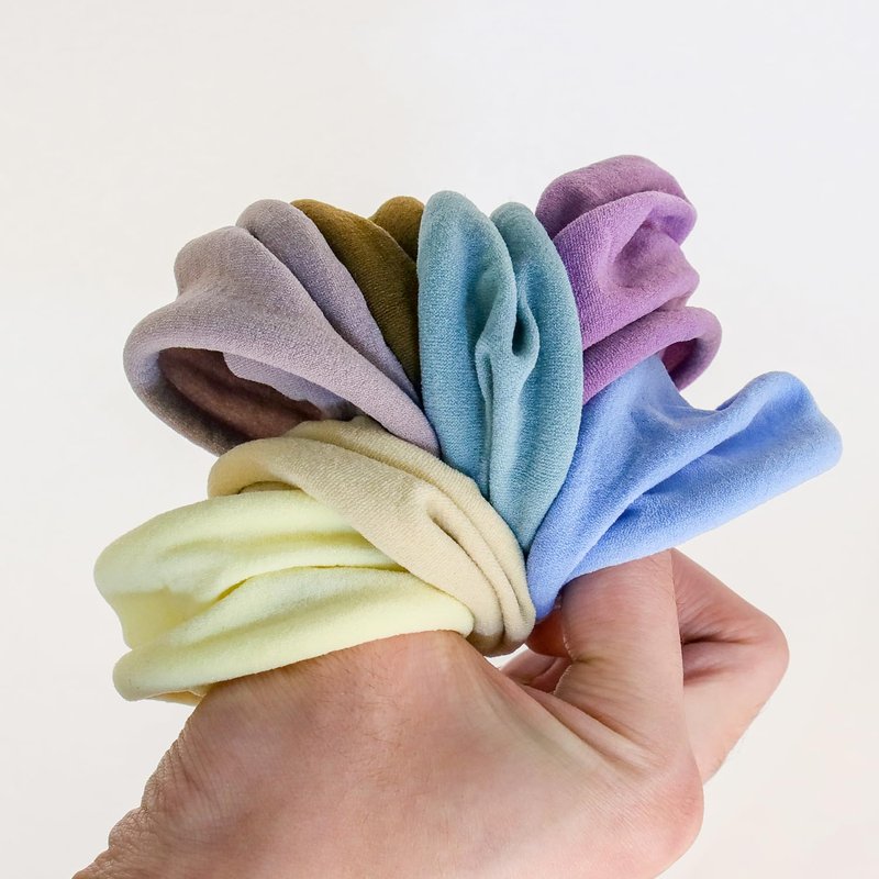 XIMA 20PCS Thick Seamless Hair Ties, Hair Scrunchies Elastics Hair Bands Large Soft Nylon Rope Ponytail Holders for Thick Heavy or Curly for Girls and Women
