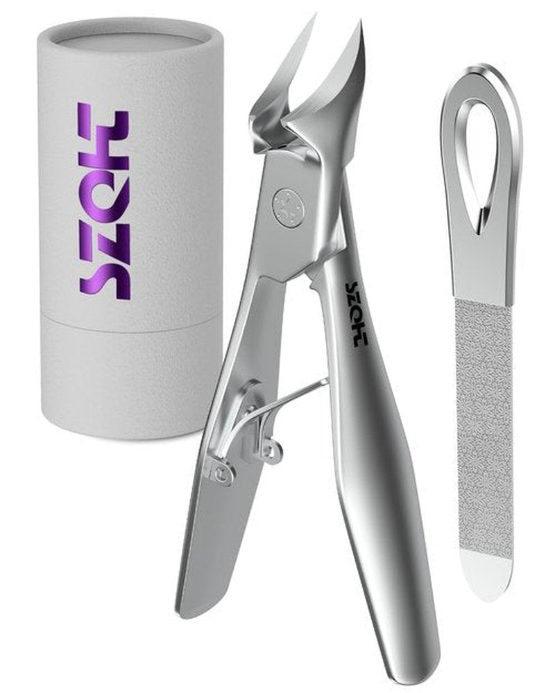 SZQHT Toenail Clippers for Thick & Ingrown Toenails, Heavy-Duty Nail Clippers for Seniors, Men & Women, Ultra-Wide Jaw Toe Nail Clippers, Pedicure Tools for Feet, Stainless Steel Nail Cutter