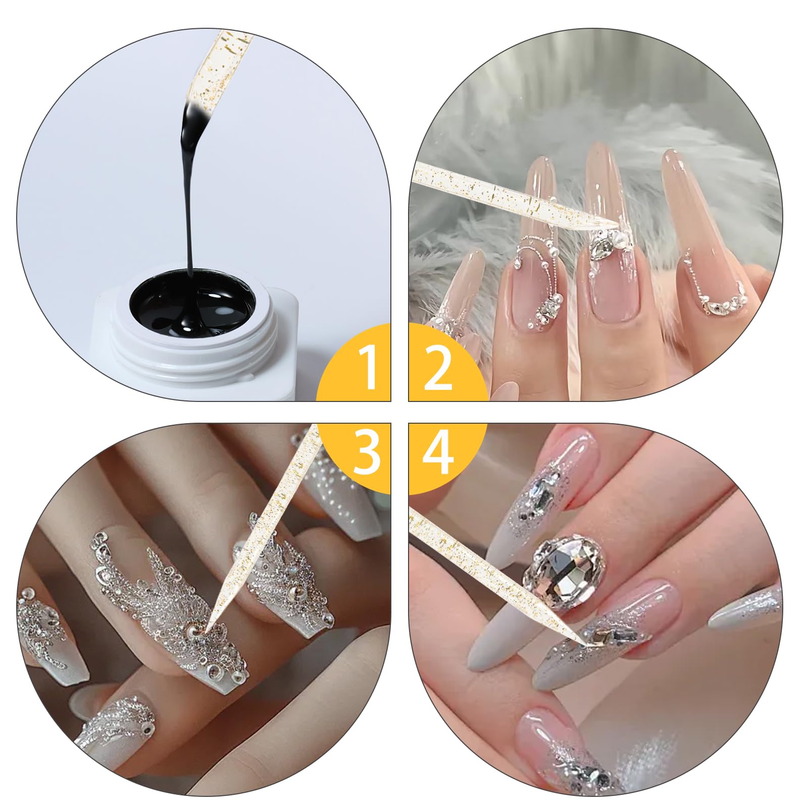 152pcs Nail Care Kit,100pcs Nail Files,50pcs Nail Care Sticks, Cuticle Manicure and Pedicure Stick,2pcs Handle Grip Nail Brush Manicure and Pedicure Tools Kit(Gold+Purple )