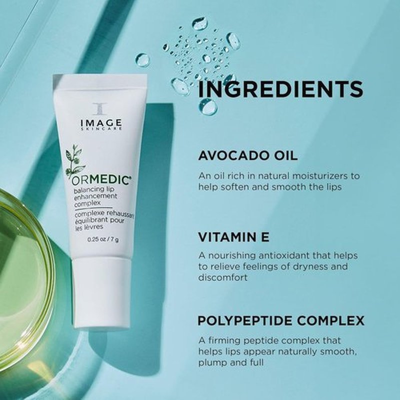 IMAGE Skincare ORMEDIC pH Balancing Lip Enhancement Complex - Deep Hydration with Avocado Oil & Vitamin E