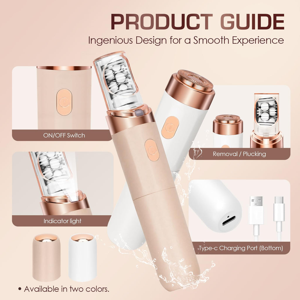 Pxiluyna Pro 3.0 Women Face Epilator - Facial Hair Remover and Shaver
