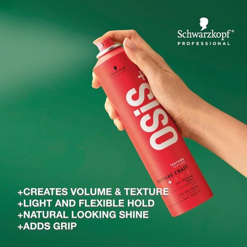 OSiS+ Texture Craft Volumizing Dry Texture Spray - Natural Feel & Root Lift Formula