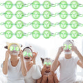 Skicuff 12 Pcs Hot and Cold Eye Pads Gel Eye Masks Reusable Relief Migraine Puffiness Relax Spa Party Favors Sleepover Slumber Party Supplies (Cucumber)