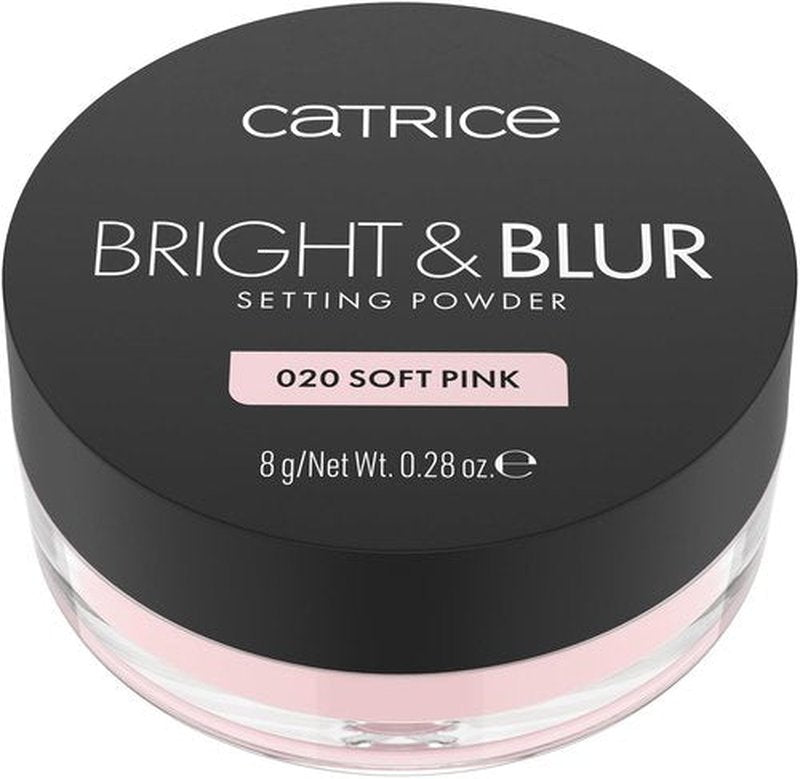 Catrice Bright & Blur Loose Setting Powder - Fragrance-Free, Lightweight Formula | Vegan & Cruelty-Free (020 | Soft Pink)