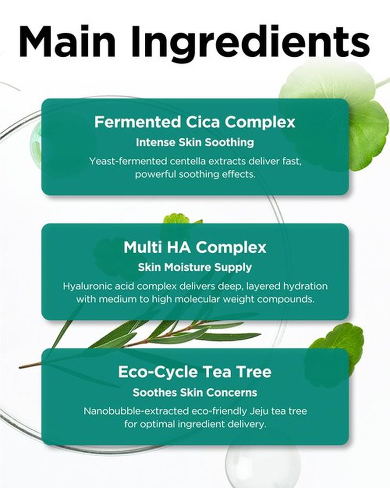 TOCOBO Cica Calming Serum – Korean Vegan Soothing Face Serum with Cica, Tea Tree & Hyaluronic Acid – Lightweight Hydrating Formula for Sensitive Skin, 24-Hour Moisture, Non-Greasy, 1.01 fl.oz.