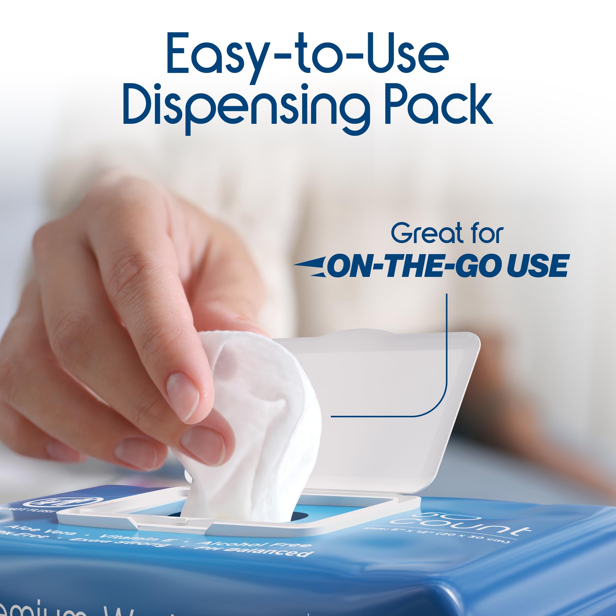 Inspire Adult Wet Wipes, Wash Cloths, Incontinence & Cleansing for Elderly Extra Large, 8"x12" (300 count)
