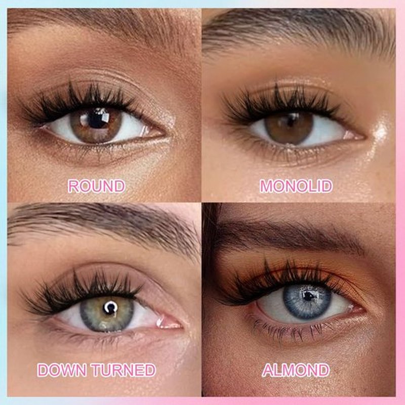 EMEDA Self Adhesive Lashes False Eyelashes Faux Mink Fibers Fake Eyelashes Lashes Strip Lashes EMD-US-ZNDM-6D49