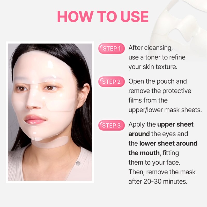 UIQ Biome Barrier Collagen Firming Hydrogel Mask, Skin Microbiome-Powered Face Mask, Radiance-Boosting Hydrogel Mask for Deep Hydration, Elasticity & Cooling Care, Korean Skin Care,1.41oz(40g) x 5ea