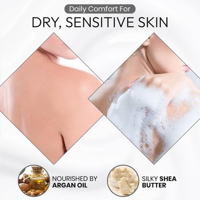 BOTANIST Sensitive Skin Body Wash for Women, Hypoallergenic Body Wash with Shea Butter & Aloe Extract, Hydrating Shower Gel, Sulfate & Paraben Free BODY WASH in Japan 16.5 Fl Oz ROSE & WHITE PEACH 2EA