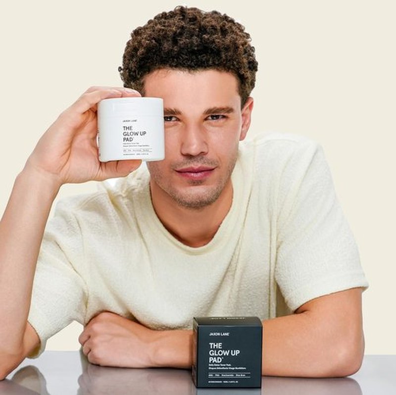 THE GLOW UP Rice Toner Pads - Daily Exfoliating Facial Pads with Centella, AHA, PHA & Niacinamide for Brightening & Radiance