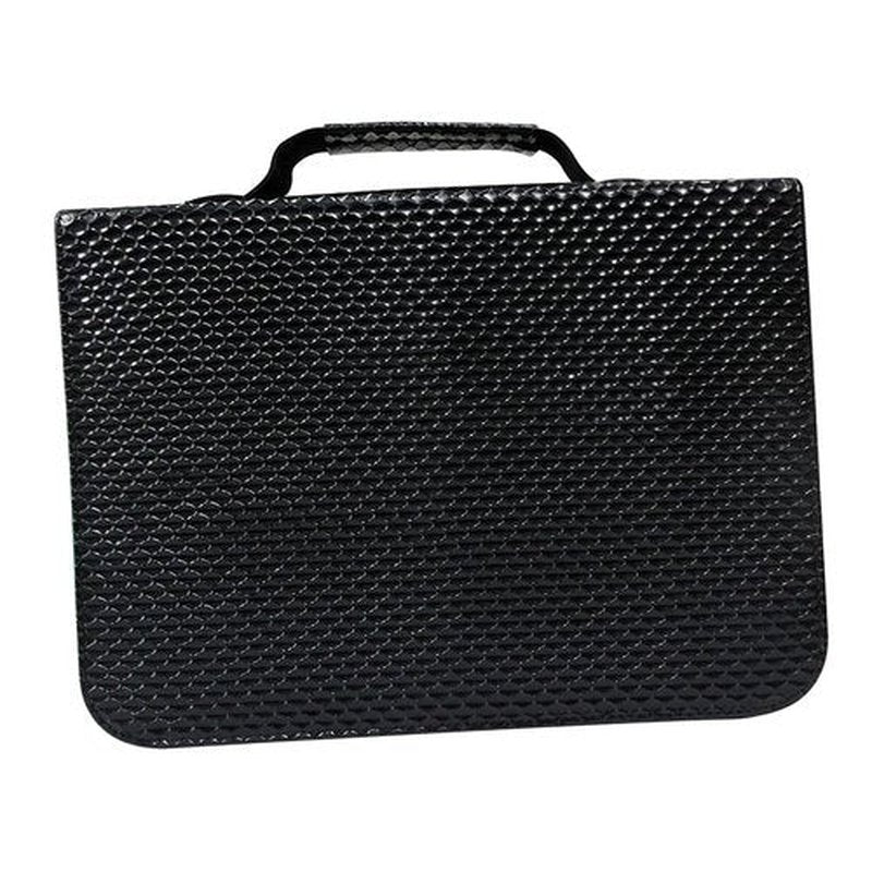 PU Leather Hair Scissor Holder Pouch Cases for Hairdressers, Salon Hairdresser Tools organizer Bag (Black)