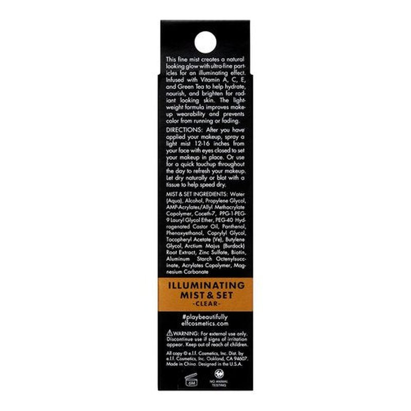e.l.f. Luminous Setting Spray - Long-Lasting Radiant Finish, Infused With Vitamins A, C & E | 2 Fl Oz