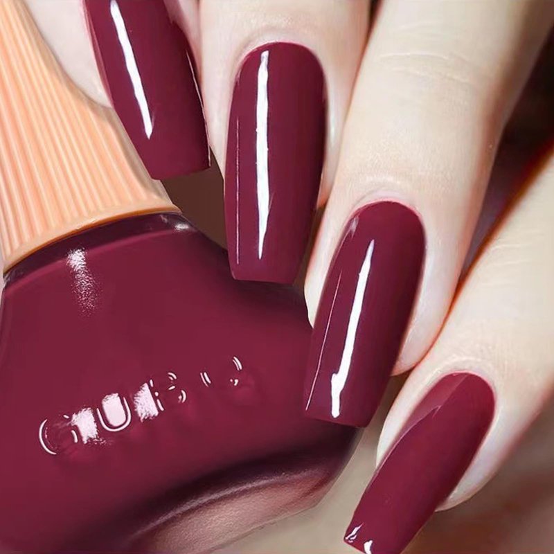 Wimocasy Quick Dry Nail Polish Crimson Summer Nail Lacquer 0.41fl oz Regular Insta Dry Nail Polish 12ML For Nail Art Salon Home,#21-2