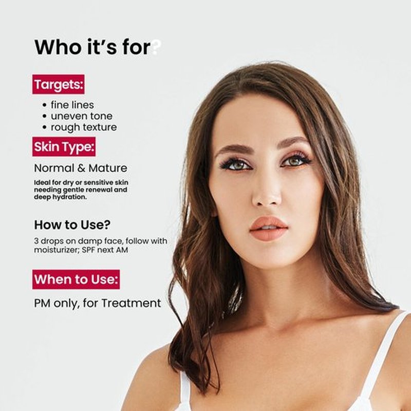 Retinol Serum for Face | Fine Line and Wrinkle Reducer Serum | Nightly Hydrating Facial Serum with Hyaluronic Acid, Vitamin E, Squalane and Aloe Vera | Collagen Enhancer | 1 o