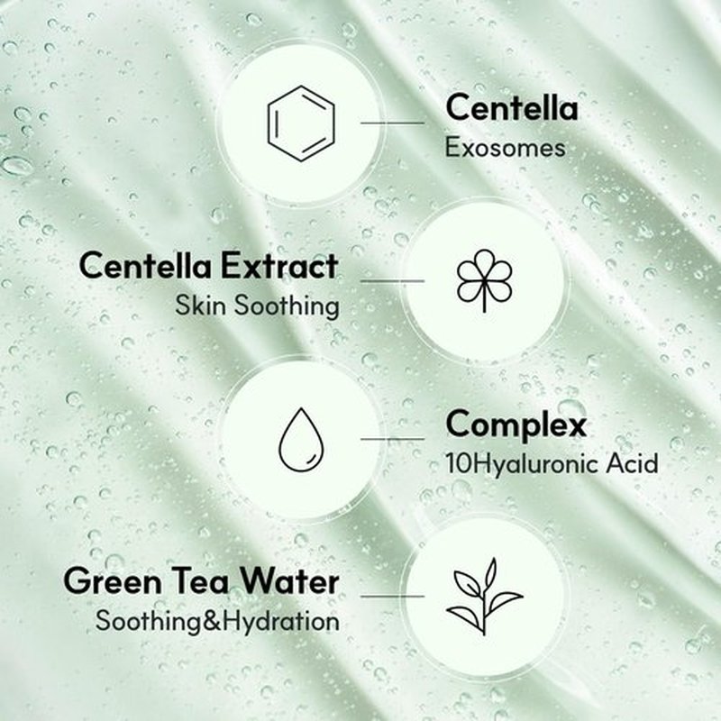 NEUL20S Centelsome 5X Soothing Serum 1.69 fl oz/50ml | for Hydration, Glow, Sensitive, Anti Aging, Acne treatment for Face, Korean Skincare with Centella Asiatica, Exosomes for Skin, Panthenol