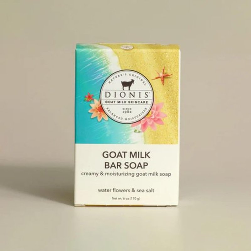 Dionis Goat Milk Water Flowers & Sea Salt Bar Soap 6 oz (Pack of 1)