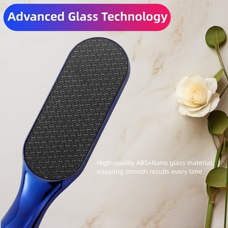 Nano-Glass Foot File, 2PCS Foot Callus Remover, Glass Callus Remover for Feet, Professional Foot Care Tools with Non - Slip Ergonomic Handle