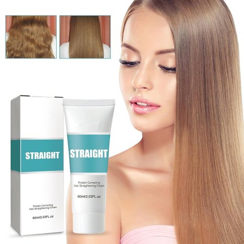 Maigoole Protein Hair Straightening Cream - Silk & Gloss Formula for Curly Hair | 2-Pack