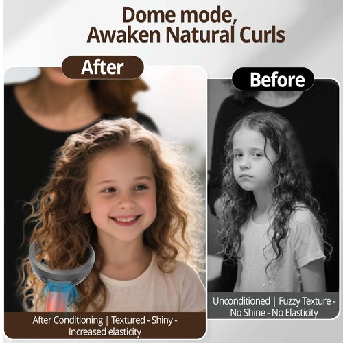 Diffuser Attachment for Dyson Airwrap Styler HS01/HS05/HS08 - Dual Mode (Diffuse & Dome), Curly Hair Nozzle for Frizz-Free Volume & Defined Curl | Heat-Resistant Nylon Fiber Dryer Attachments (Grey)