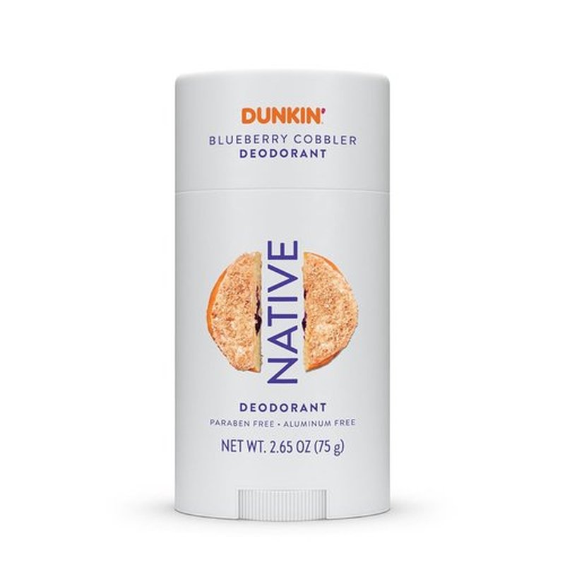 Native Deodorant - Limited Dunkin Donuts Edition | Aluminum-Free Formula with Probiotics & Coconut Oil | Blueberry Cobbler 2.65oz