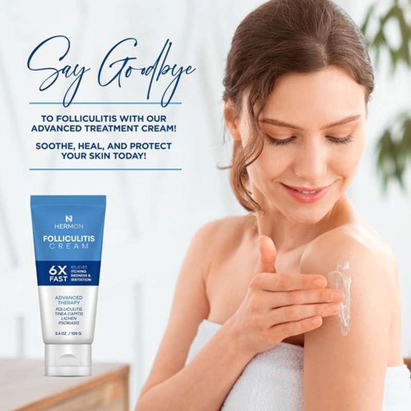 Hermon Folliculitis Cream: Effective for Folliculitis Scalp Face and Body 100g