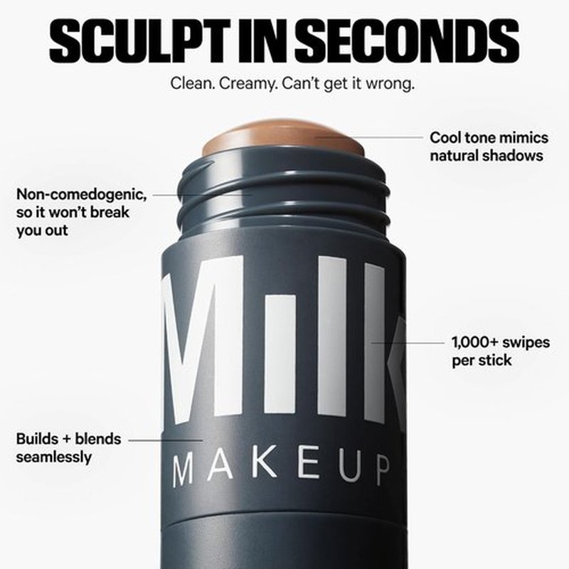 Milk Makeup Sculpt Stick - Hydrating Cream Contour Stick for Natural Shadows | Cool-Toned Formula