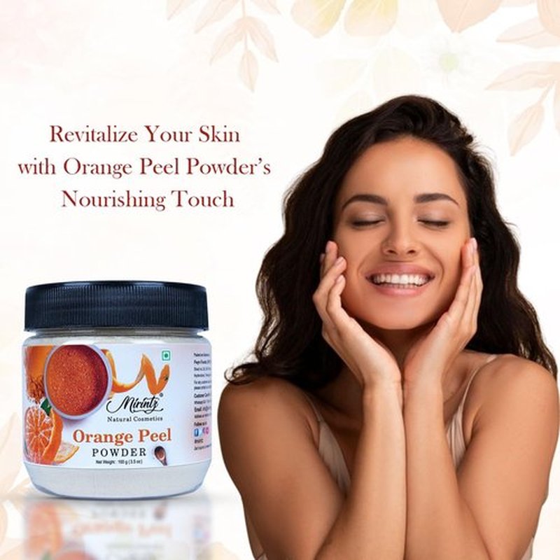 Mirintz Orange Peel Powder, 100 g| Face Pack, Facial Mask and Scrub | Natural| Skin Cleansing | Wrinkles| Citrus Aurantium |Chemical Free | Pack of 1, Normal