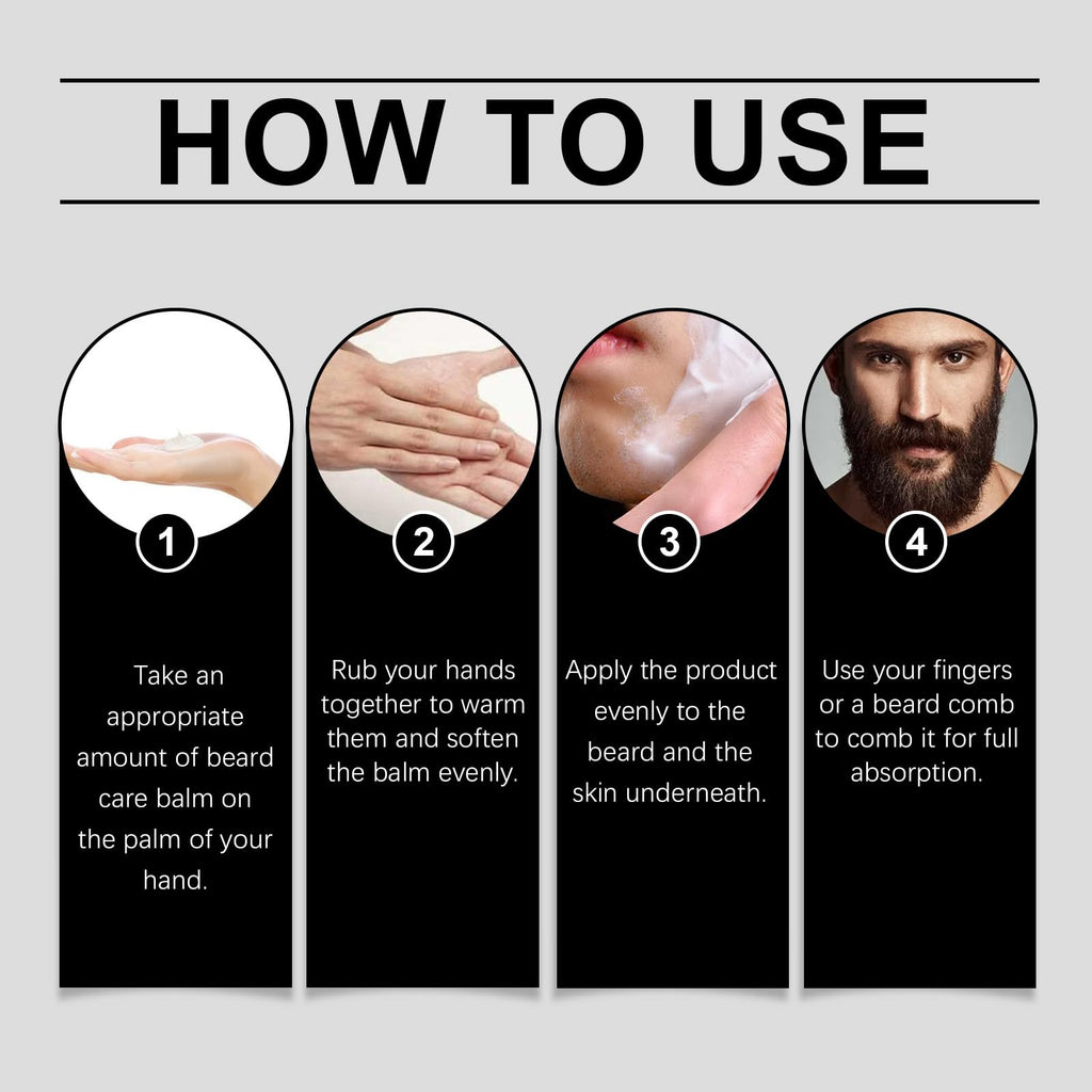 CHHQLZS Estimulante Para Barba, Apolo Cosmetics Para Barba, Ultra Potente Bálsamo de Crecimiento, New De Barba, Stimulating Beard Moisturizes & Strengthens Facial Hair for Men, 100ml / 3.5oz
