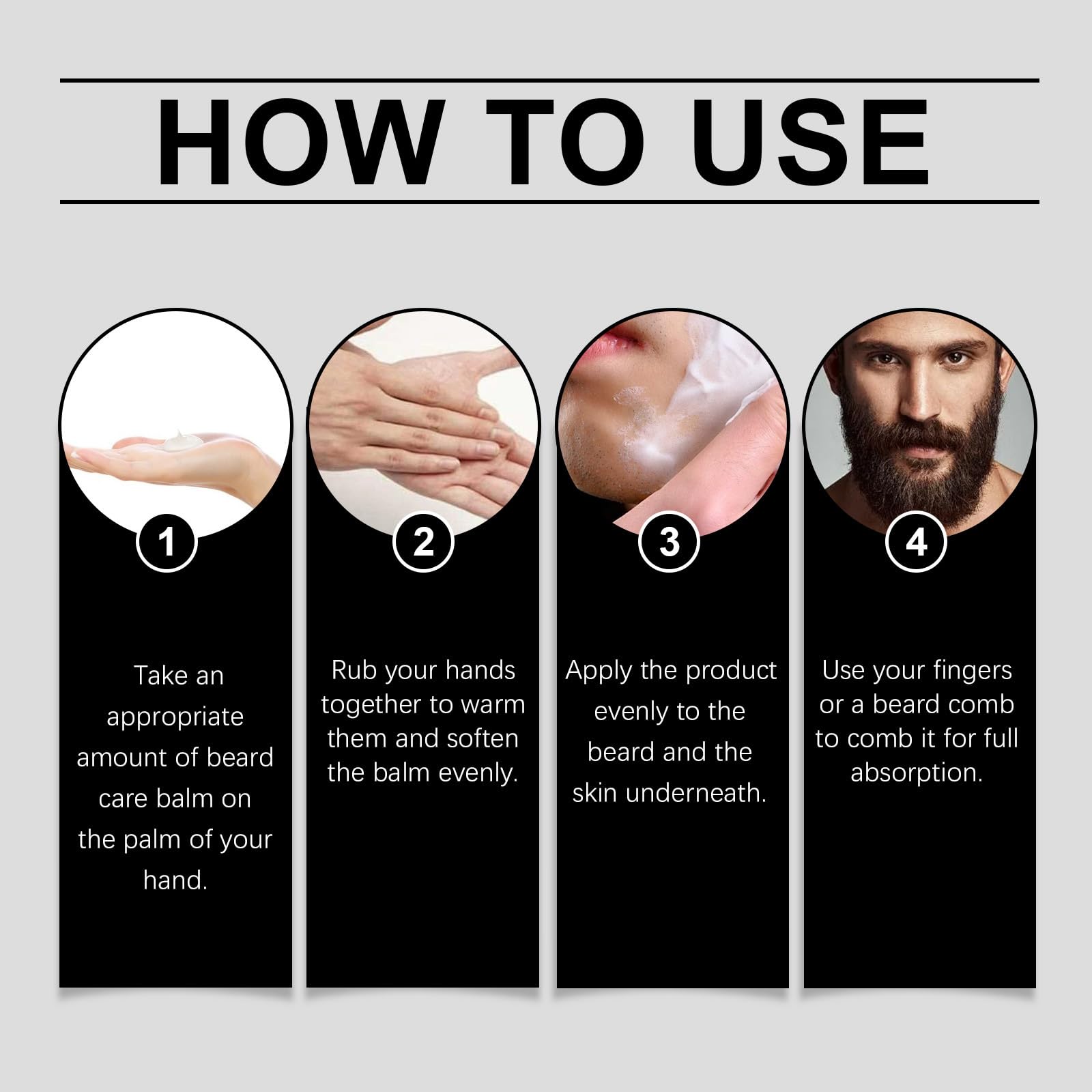 CHHQLZS Estimulante Para Barba, Apolo Cosmetics Para Barba, Ultra Potente Bálsamo de Crecimiento, New De Barba, Stimulating Beard Moisturizes & Strengthens Facial Hair for Men, 100ml / 3.5oz
