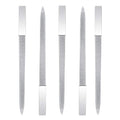 5 PCS Diamond Nail File Double Sided Metal Fingernail Manicure Files for Polish Nail, Removes Nail Ridges 7 Inches