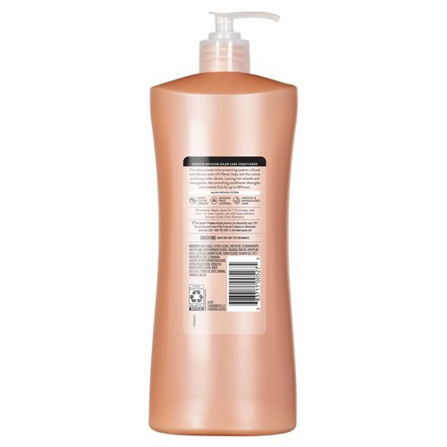 Suave Keratin Infusion Color Care Conditioner for Color-Treated Hair, Anti Fade + 48HR Frizz Control, Smooths & Boosts Shine, 28 FL OZ Pump, 4 Count