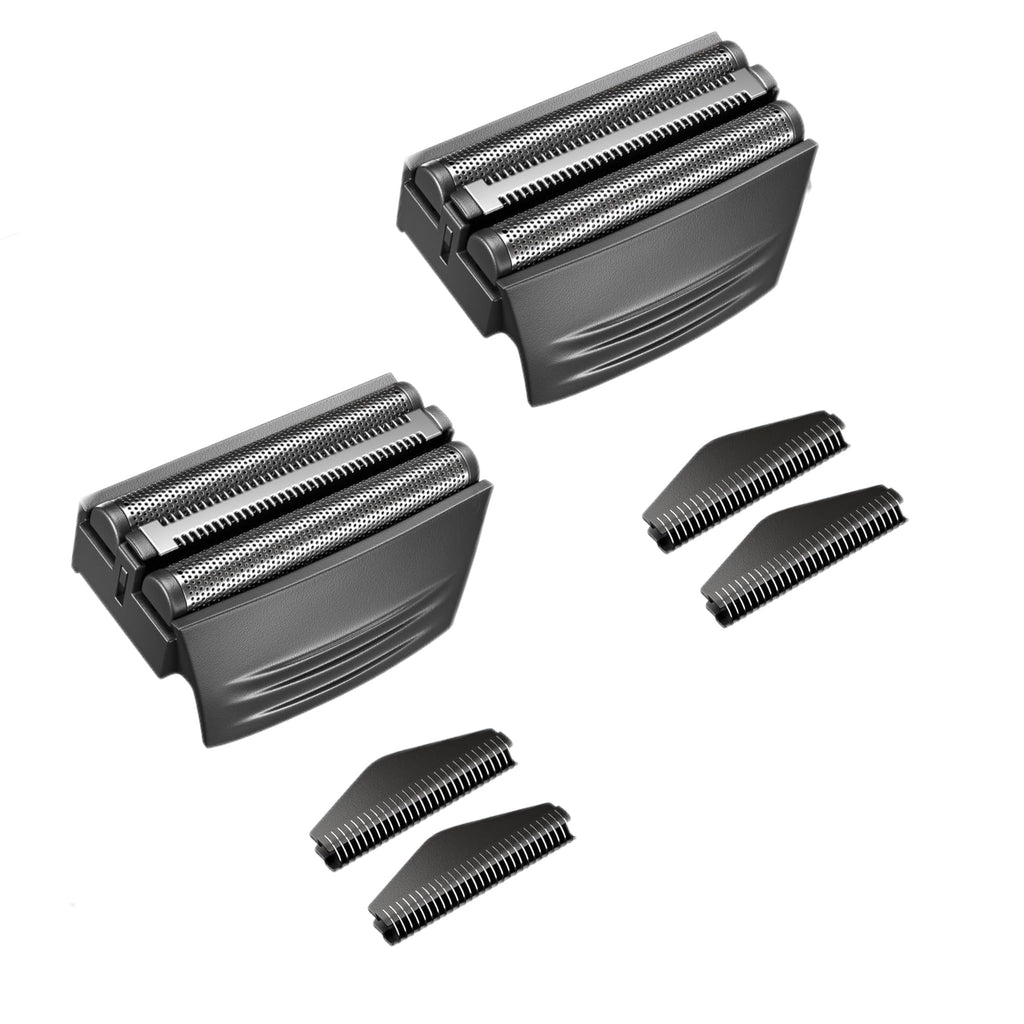 2 PACK BLACKShaver Replacement Foil Compatible with Remington TITANIUM-X Flex & Pivot Foil and Cutter F5800 & F7800,Shaver heads Fit for Remington F4900,F5800,F7800