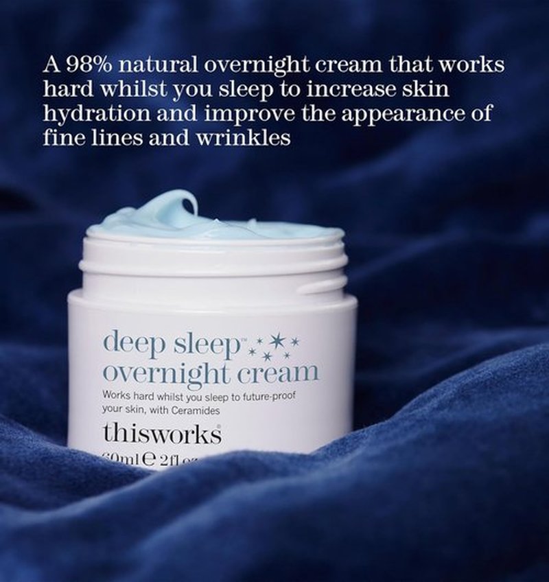 ThisWorks Deep Sleep Face Cream - Persian Silk Tree Extract & Ceramides for Skin Renewal, 60ml