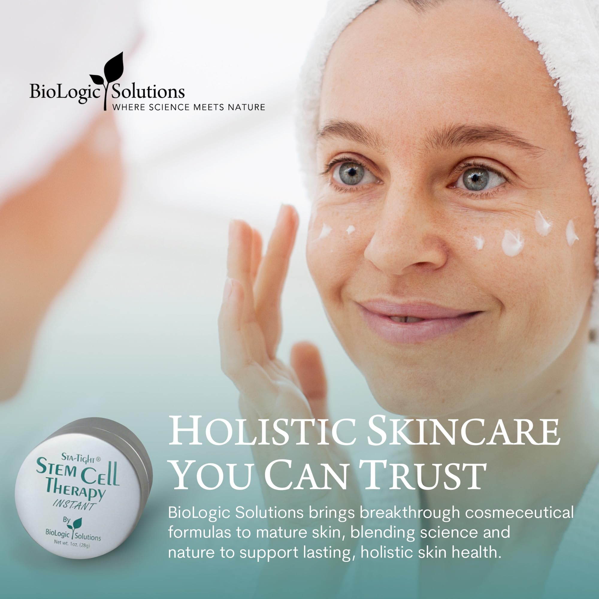 Sta-Tight Stem Cell Therapy INSTANT - Peptide Wrinkle Cream & Moisturizer Face Cream - Face Moisturizer for Women - Immediate Fine Line Reduction & Advanced Cell Renewal - 1 Oz