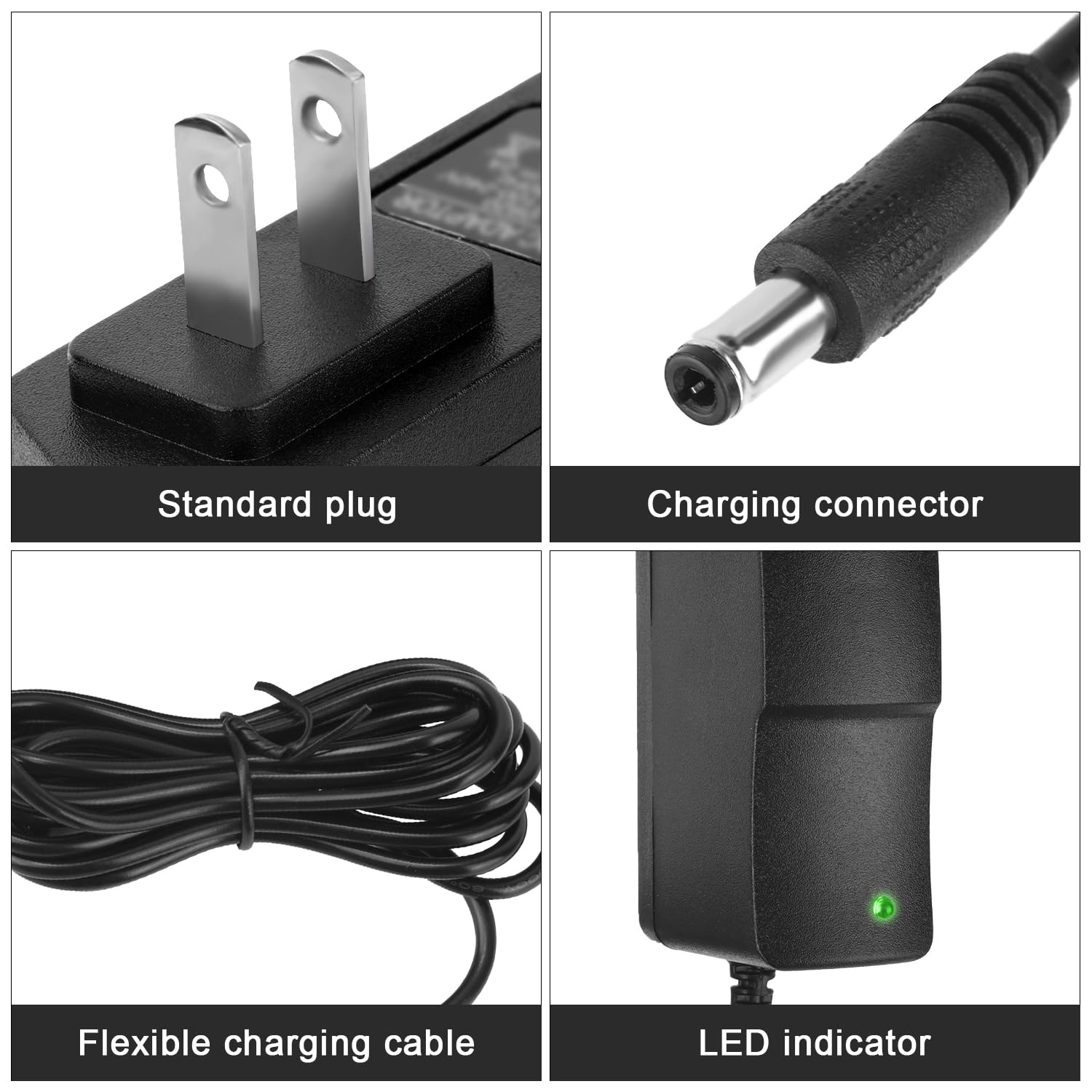 Charger for Homeika Cordless Vacuum Cleaner H016 HA016, 26.5V Powerful Suction Vacuum Replacement Adapter with 6ft Power Cord Power Supply Accessories Parts for Homeika