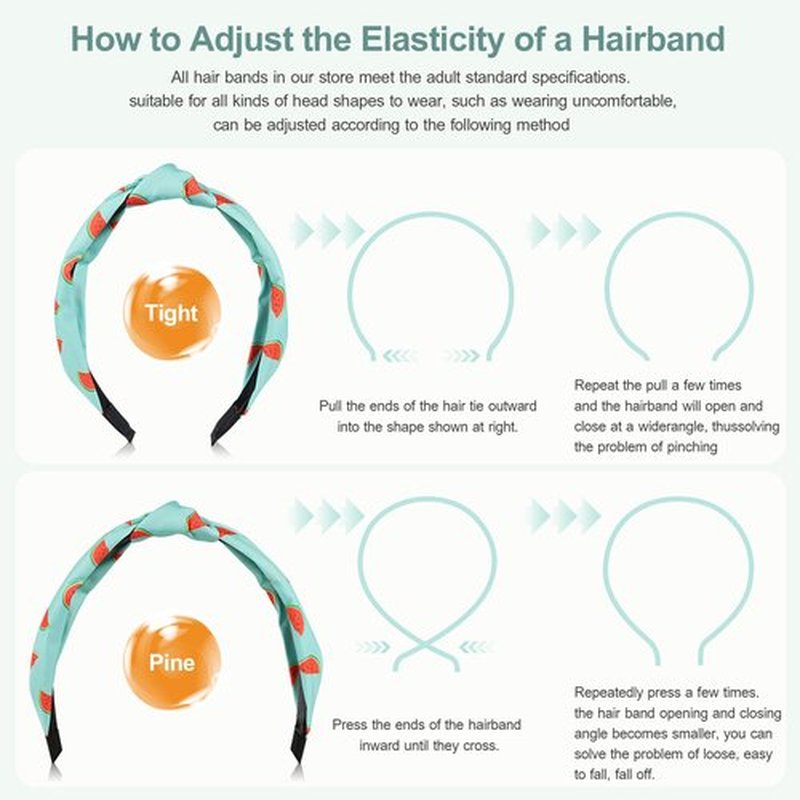 DiyJibb Headbands for Women Girls - 6PCS Stylish Top Knotted Headbands - Knotted Headband for Women - Head Bands Wide Hairband Hair Accessories