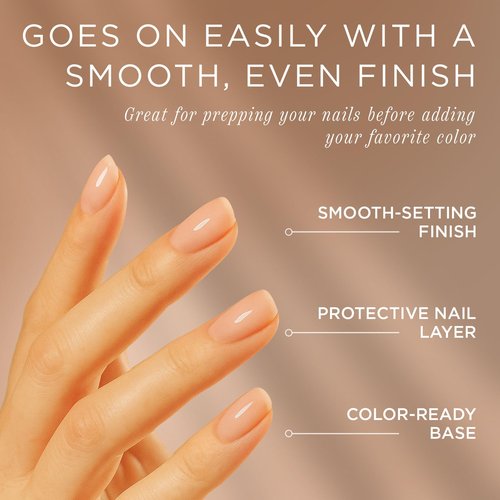Cote Beauty Nail Strengthening Base Coat, Smooths Nails with Horsetail Extract, Vegan, Cruelty-Free, Fast Drying Nail Strengthener Base Coat, Primer for Polished Nails, 0.27 fl oz (8 ml)