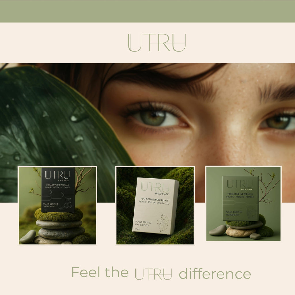 UTRU Soothing Aloe Vera Face Mask for Sensitive Skin - 5pk Calming Sheet Masks for Rosacea & Hydration - Centella & Cica Infused Moisturizing Face Masks - Deeply Hydrating Skin Care