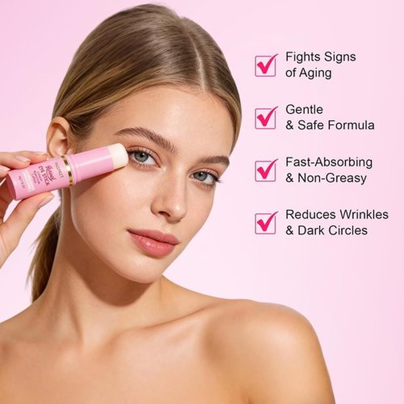 Skiennix Retinol & Caffeine Eye Balm Stick - Smoothing Under Eye Treatment for Dark Circles & Puffiness | 0.35oz/10g