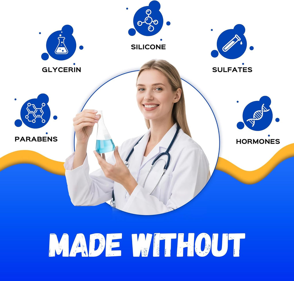 Water Based Lube - 8 Fl Oz Personal Lubricant for Men, Women & Couples | Flavorless, Non-Sticky & Easy to Clean