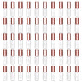 Mydio 50 Pack 1.2ML Clear Mini Lip Gloss Tube Empty Lip Balm Containers With Rose Gold Lid for Lipstick (Rose Gold)