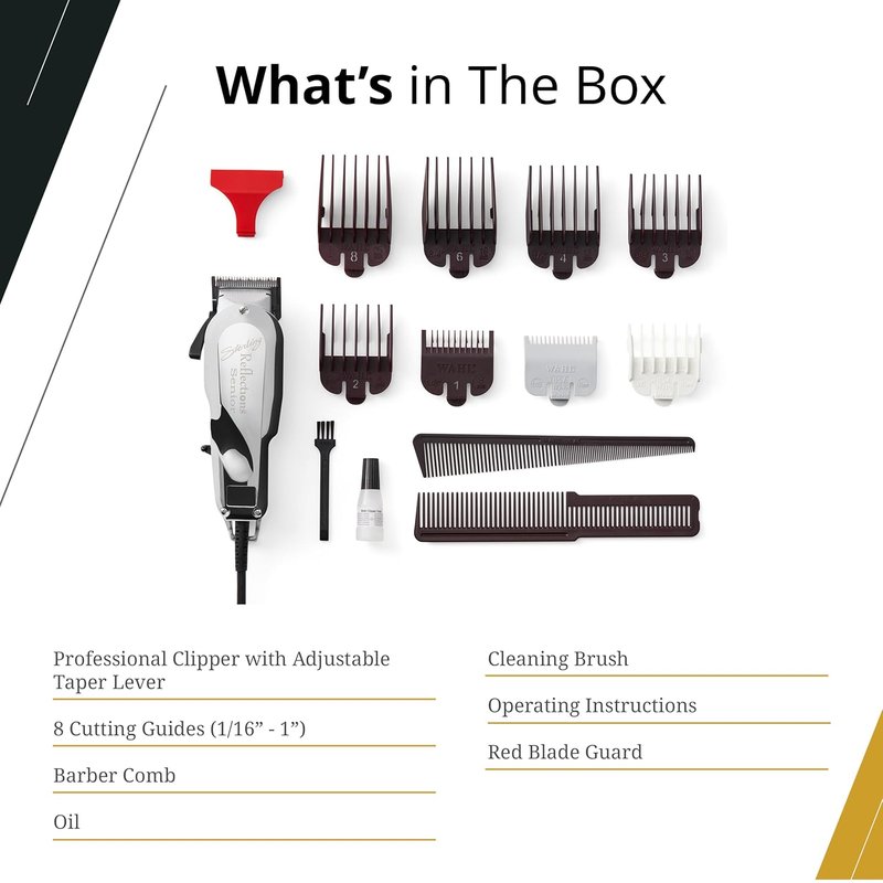 Wahl Professional Clipper - V9000 Motor Corded Hair Cutting Tool with Adjustable Taper Lever | Durable Metal Housing
