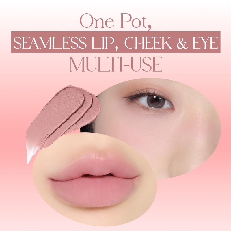 WAKEMAKE WM X NETFLIX SQUID GAME Over Blurring Pot 12 Younghee Pink | blurring pot, lips, cheek, wakemake