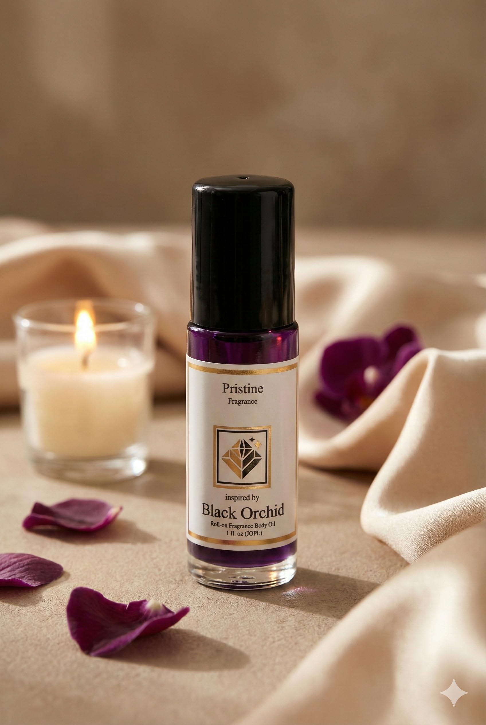 Black Rose Body Oil Roll on 1oz Long Lasting Perfume Oil, Alcohol Free Concentrated Fragrance, Unisex Scent