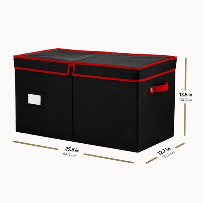 Premium Christmas Bauble Storage Box - 128 Compartment Ornament Organizer | Tear-Proof 600D Oxford Fabric