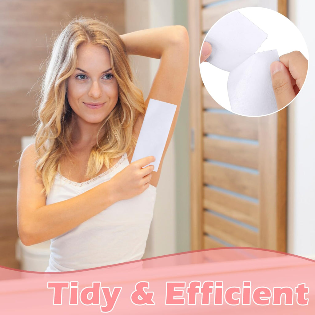 200 Pcs Non Woven Wax Strip 2.8" X 44 Yards Pre-cut Waxing Strips Epilating Strips 1 Roll For Body Facial Tear-Resistant & Lint-Free Air 43.7 Yards Removal Paper Women Arms Legs Hair Cleaning Remover