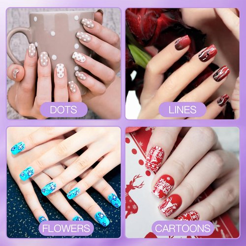 Nail Art Pens,DIY Nail Art Markers 24 Color Drawing Painting Pen,Waterproof and Quick-drying Nail Art Tools for Graffiti Dotting Drawing Painting Point Liner
