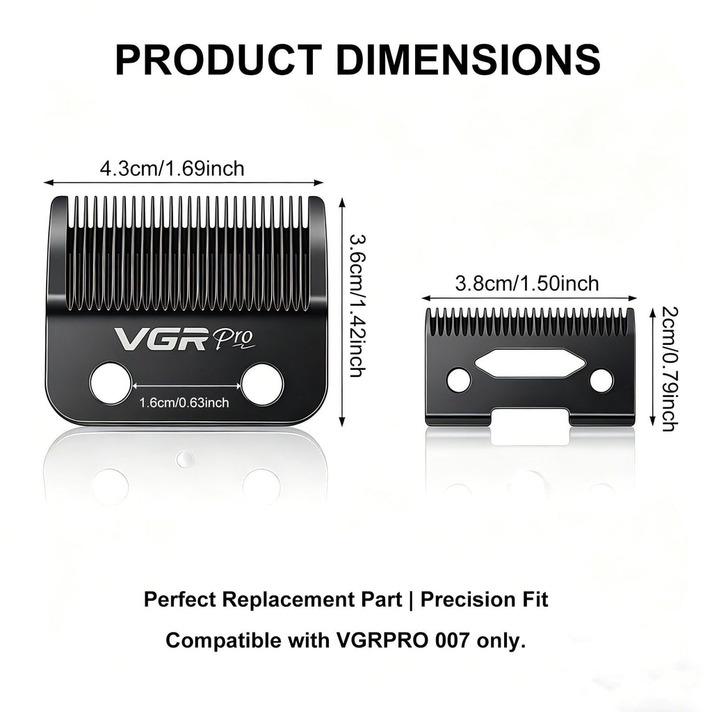 VGRPRO Professional Hair Clipper Replacement Blade Set for V-007