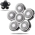 UPTARD Head Shaver Replacement Heads, Replacement Blades for Bald Men, Stainless Steel 7D Rotary Blades for Electric Head Razor, Silver